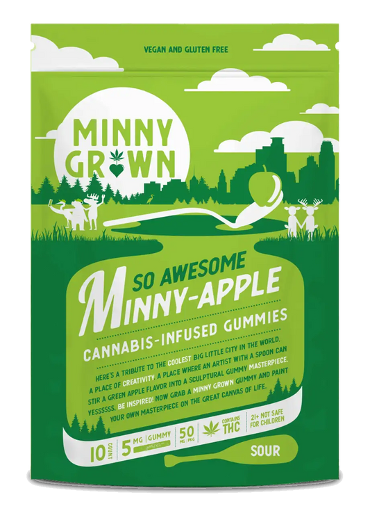 MINNY GROWN - 50MG THC MINNY APPLE GUMMIES