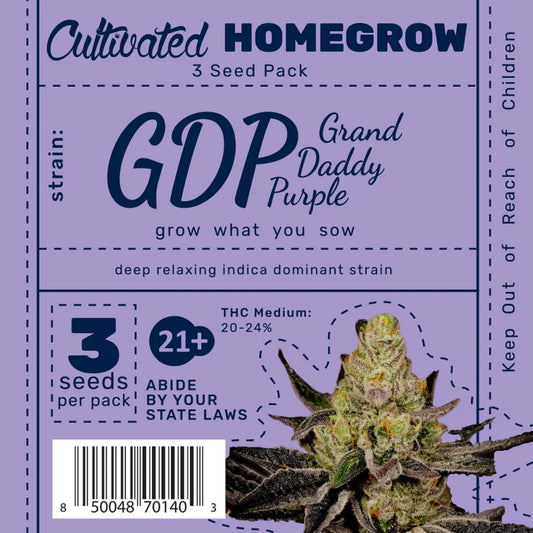 Cannabis Seeds - Granddaddy Purple 3-Pack