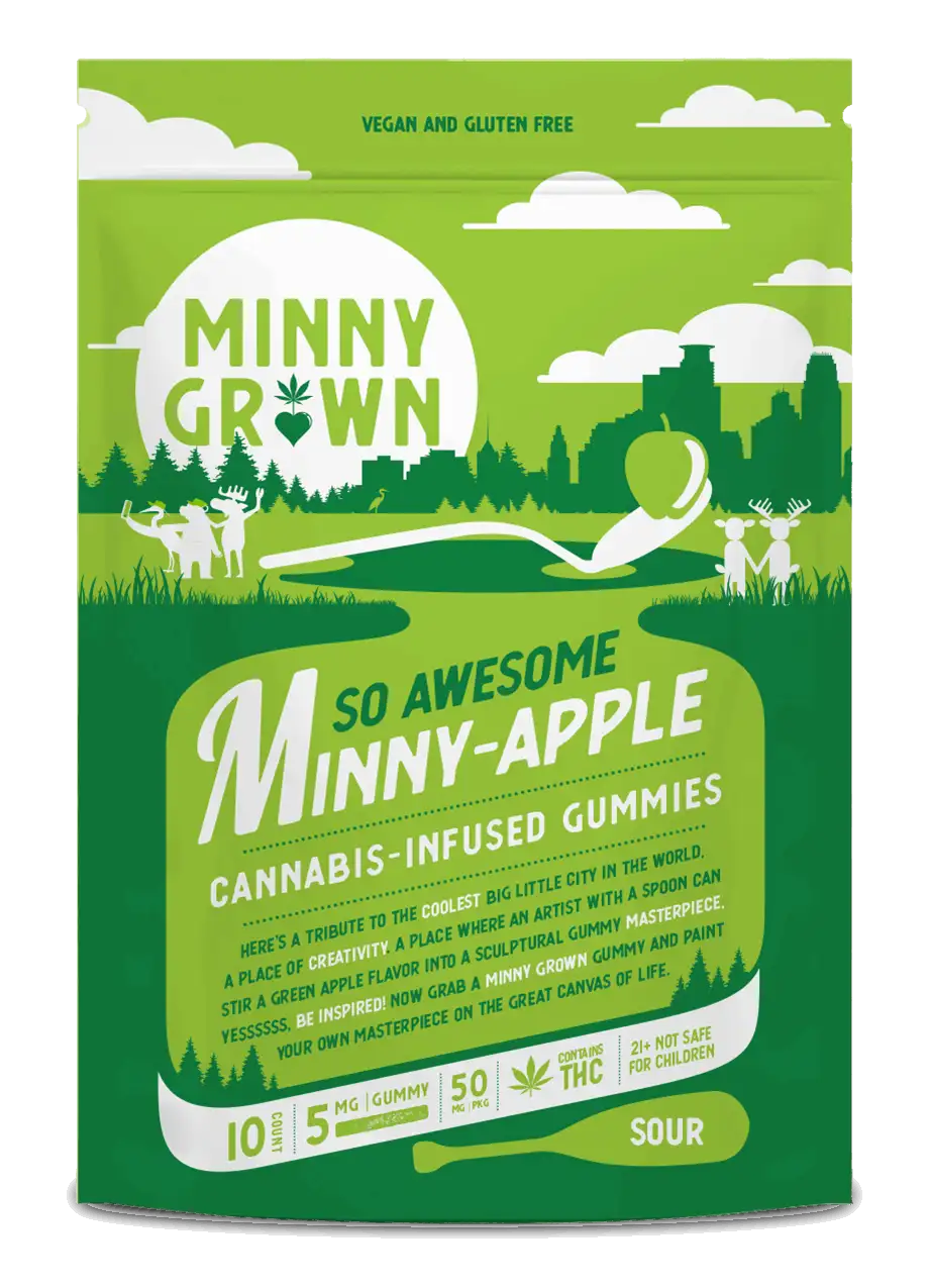 MINNY GROWN - 50MG THC MINNY APPLE GUMMIES